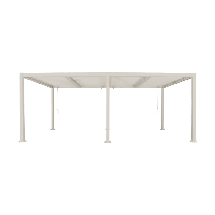 sweeek - Pergola met lamellendak, staal en alminium, verstelbare