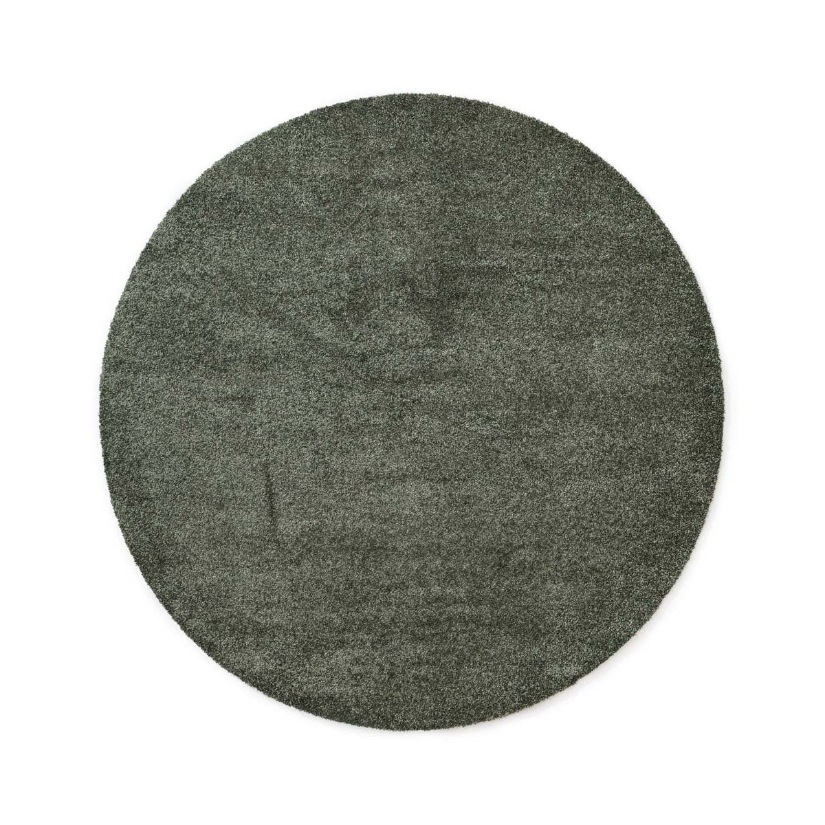 Tapeso Wasbaar vloerkleed rond - Fresh groen - 200 cm