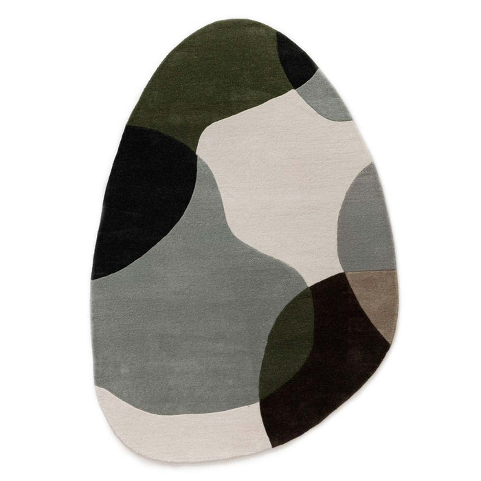 Nordic Weavers Organisch wollen vloerkleed - Dune groen - 160x230 cm