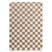 Boho&me Checkerboard vloerkleed - Check ivoor|beige - 100x200 cm