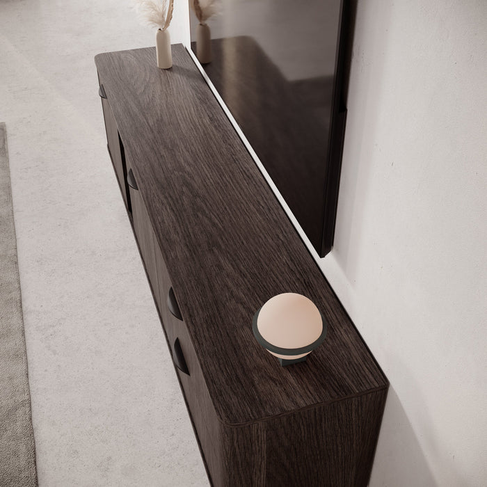 Meubella - Victoria - TV-Meubel - Donker eiken - 195 cm