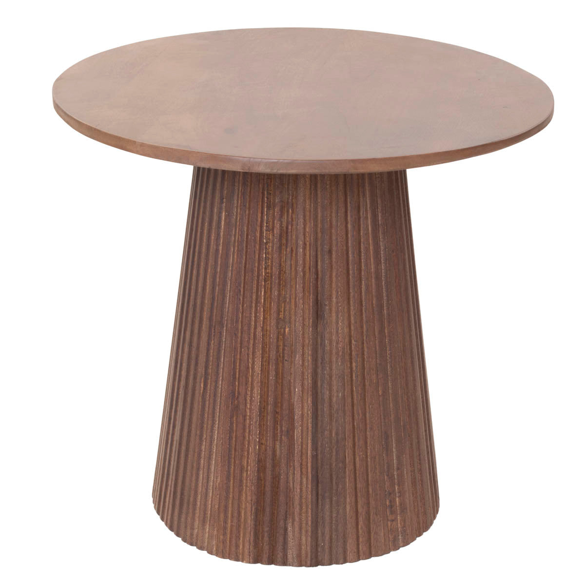 Giga Meubel - Bijzettafel Salvador Donkerbruin Rond 50cm