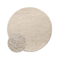Nordic Weavers Rond berber vloerkleed Nomad ivoor - 150 cm