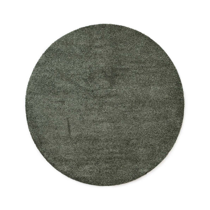 Tapeso Wasbaar vloerkleed rond - Fresh groen - 120 cm