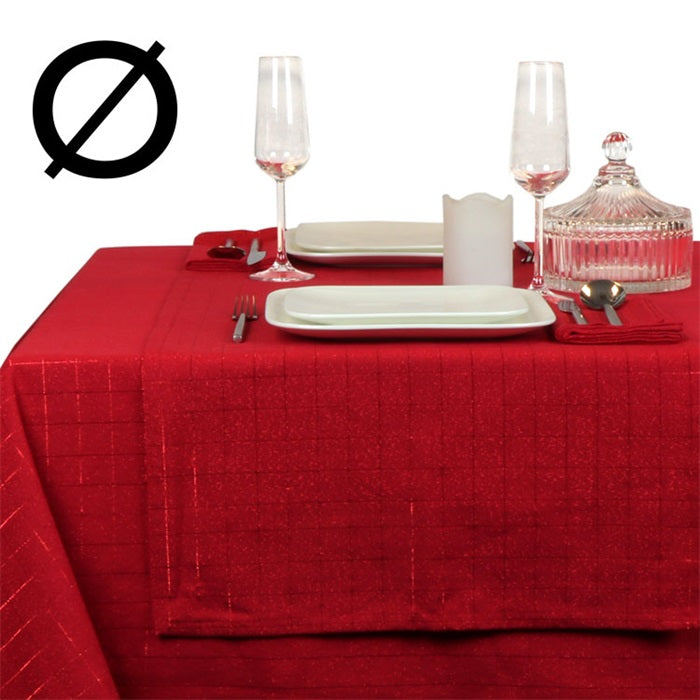 Unique Living | Tafelkleed Tyra 160Øcm red