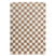 Boho&me Checkerboard vloerkleed - Check ivoor|beige - 200x300 cm