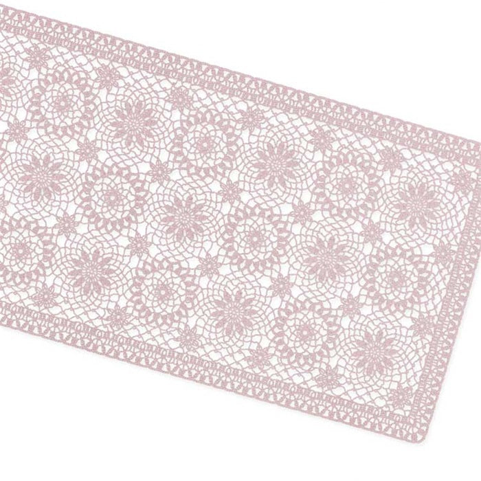 Unique Living | Tafelloper Amira vinyl 40x150cm oud roze