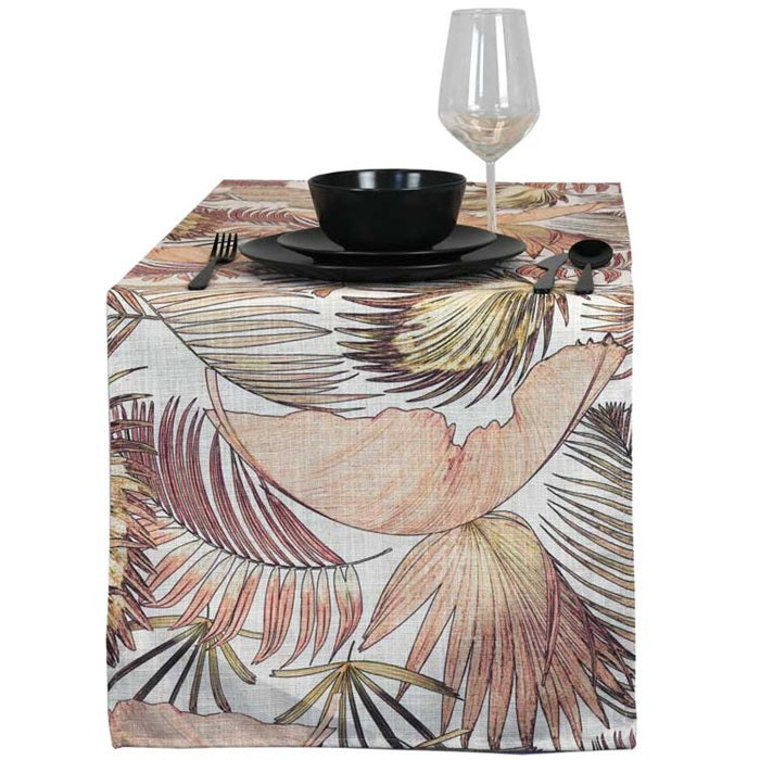 Unique Living | Tafelloper Linnen Print 45x150cm dessin 6