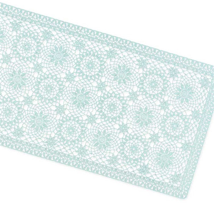 Unique Living | Tafelloper Amira vinyl 40x150cm harbor green