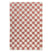 Boho&me Checkerboard vloerkleed - Check ivoor|roze - 300x400 cm