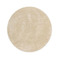 Tapeso Wasbaar vloerkleed rond - Softwash crème - 200 cm
