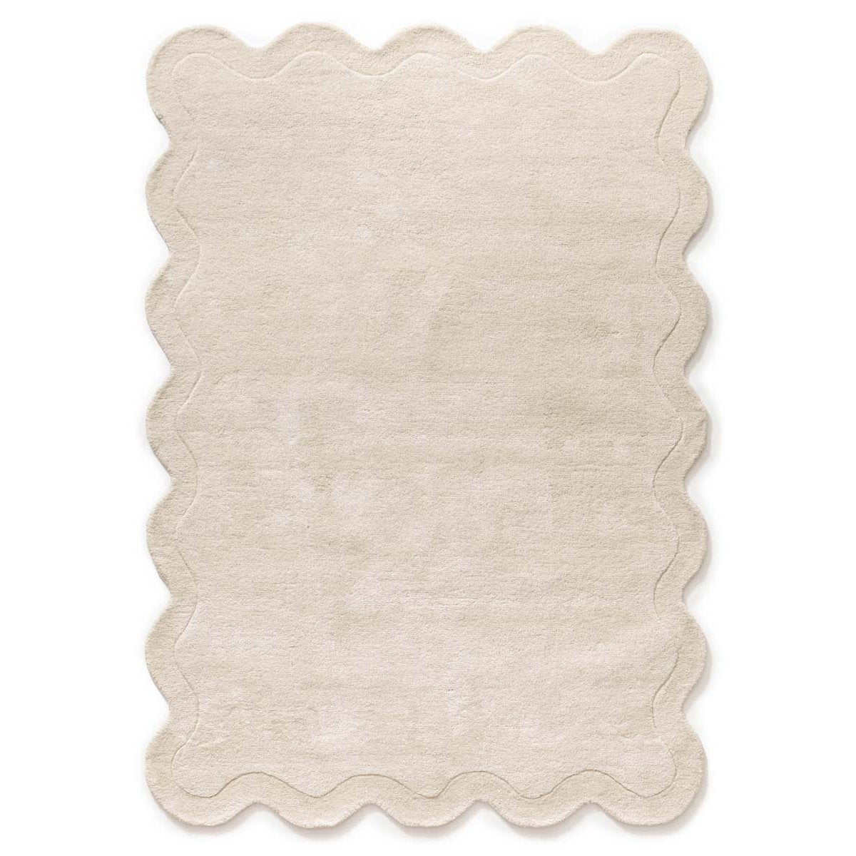 Nordic Weavers Organisch design vloerkleed - Balans Swirl ivoor -