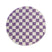 Boho&me Rond checkerboard vloerkleed - Check ivoor|lila - 300 cm