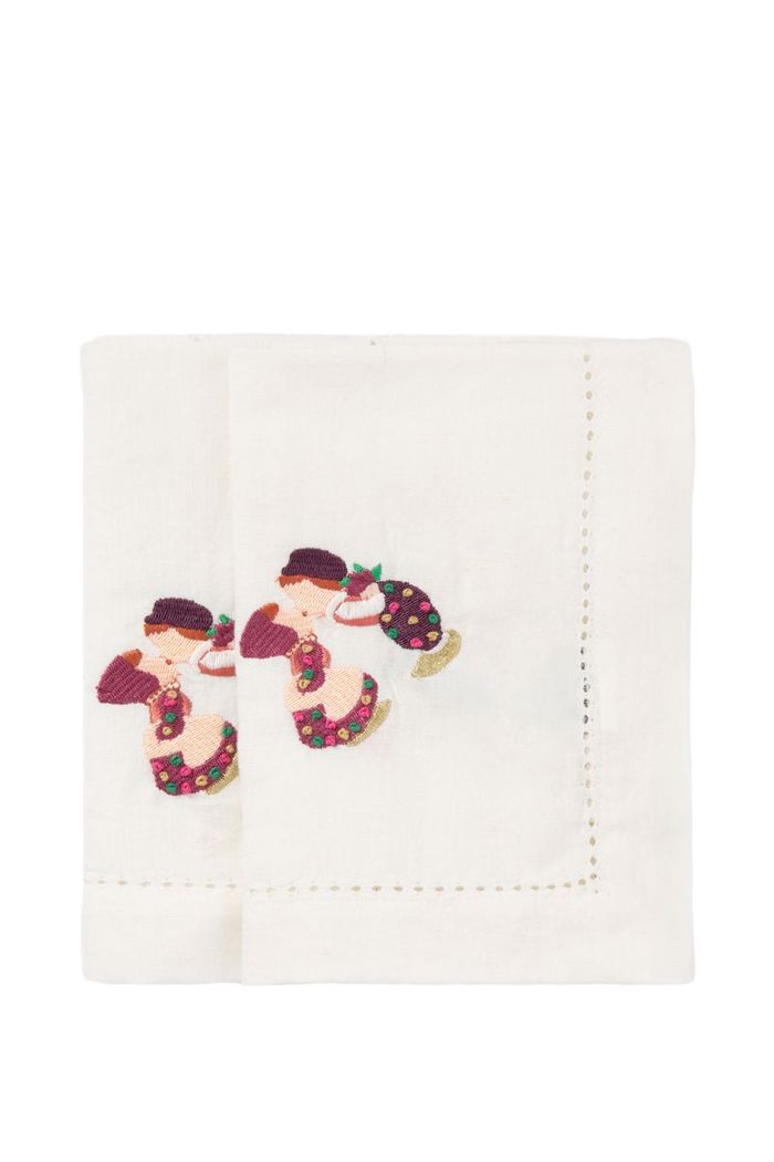 Sissy-Boy Set van 2 servetten Oud Hollands koppeltje-2st.