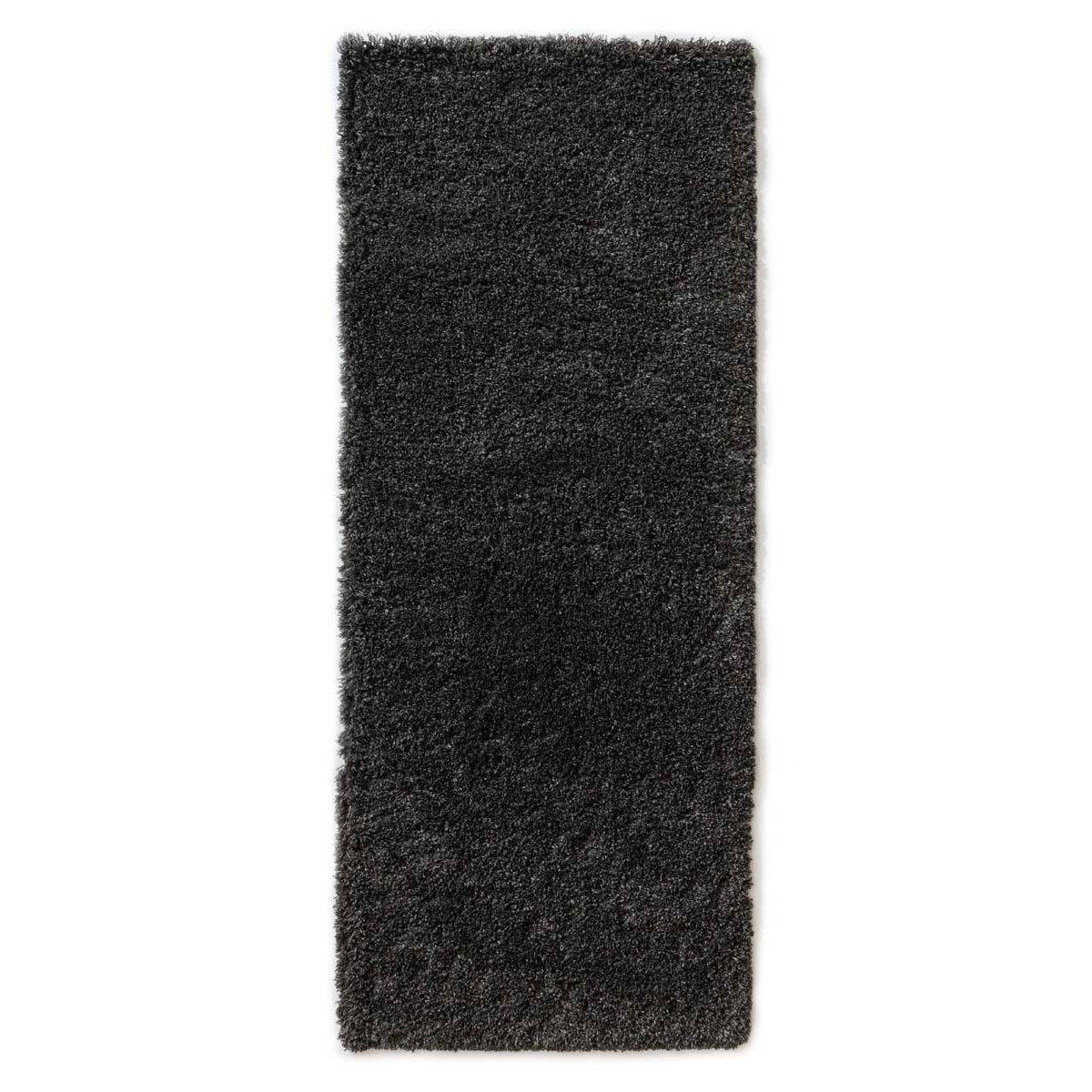 Tapeso Hoogpolige loper - Cozy Shaggy donkergrijs - 80x200 cm