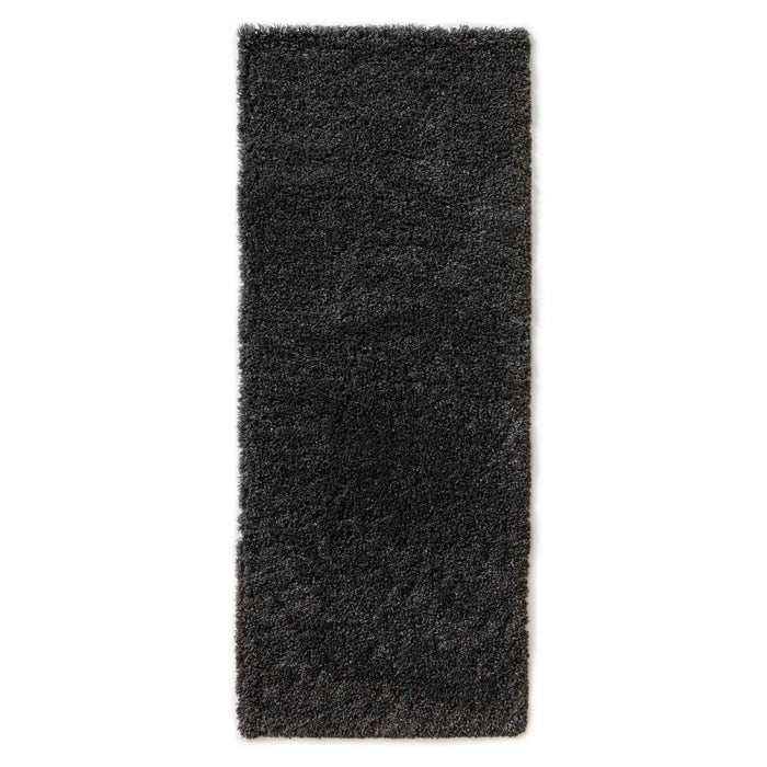 Tapeso Hoogpolige loper - Cozy Shaggy donkergrijs - 80x200 cm