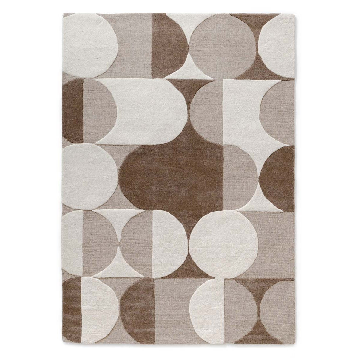 Nordic Weavers Retro vloerkleed - Summit Circles beige - 300x400 cm