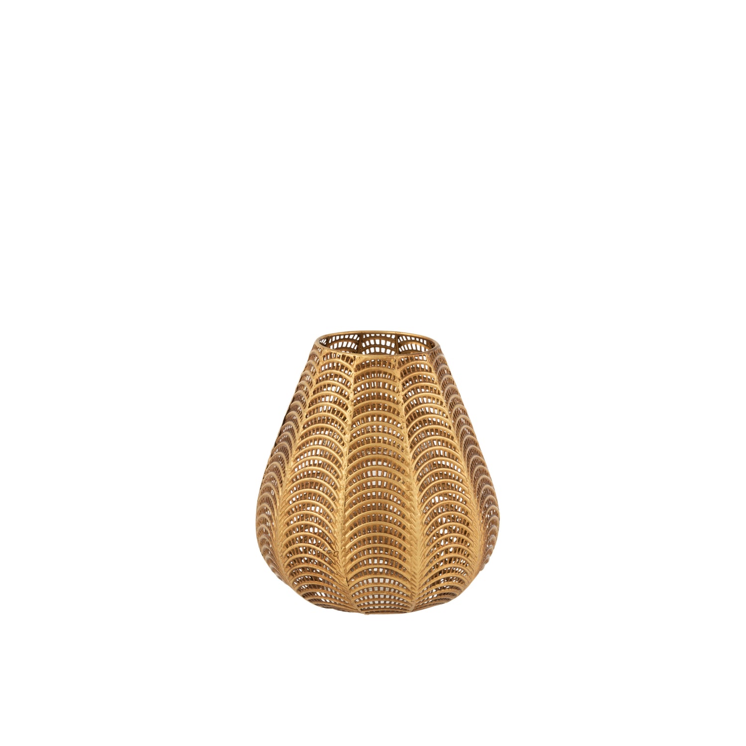 J-line - Kaarshouder Gala Ijzer Goud Small - 21x21x25cm