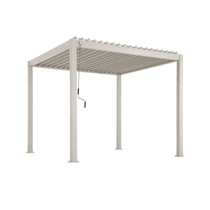 sweeek - Pergola met lamellendak, 3x3m, verstelbare lamellen V2