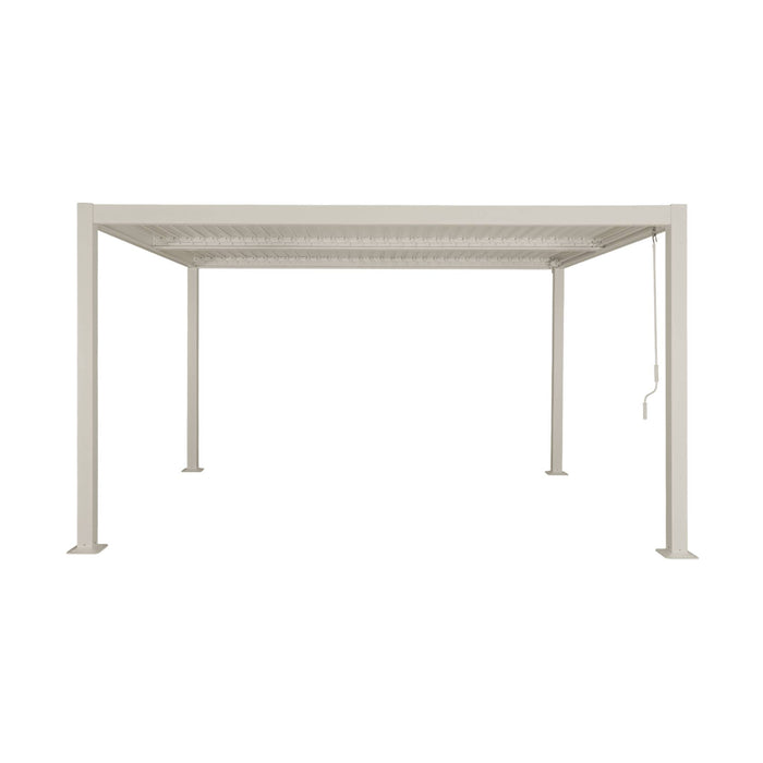 sweeek - Pergola met lamellendak, staal en alminium, verstelbare