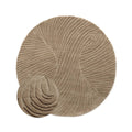 Nordic Weavers Design vloerkleed rond - Balans Tree beige - 150 cm