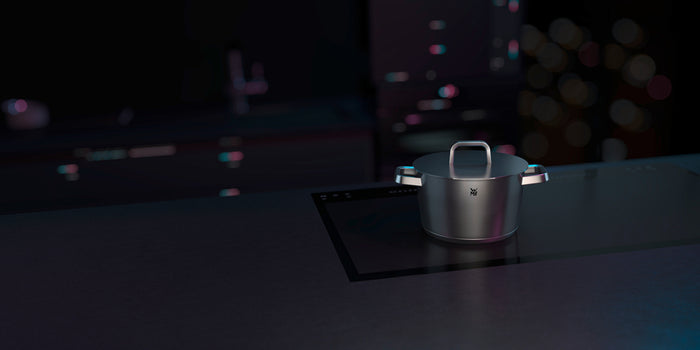 WMF Iconic Kookpan hoog met deksel - Ø220mm