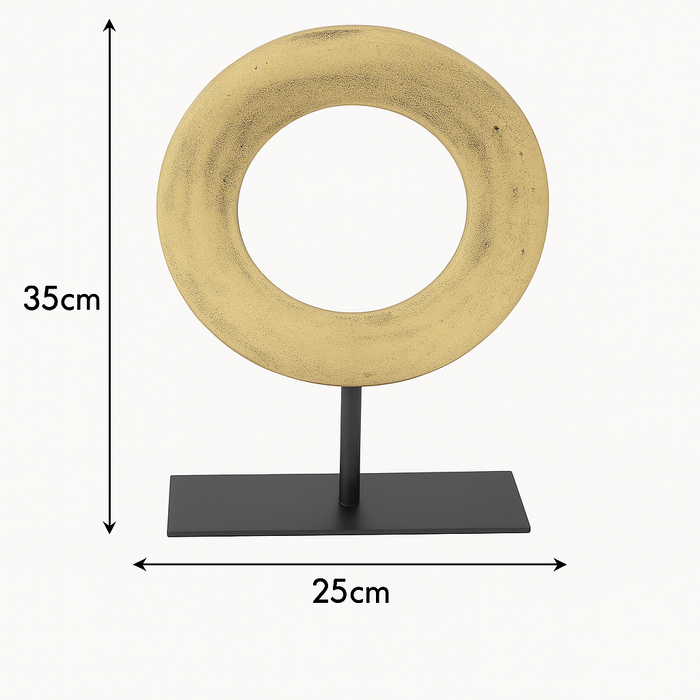 LOFT42 Joris Ornament op voet - Messing Metaal Ø25cm