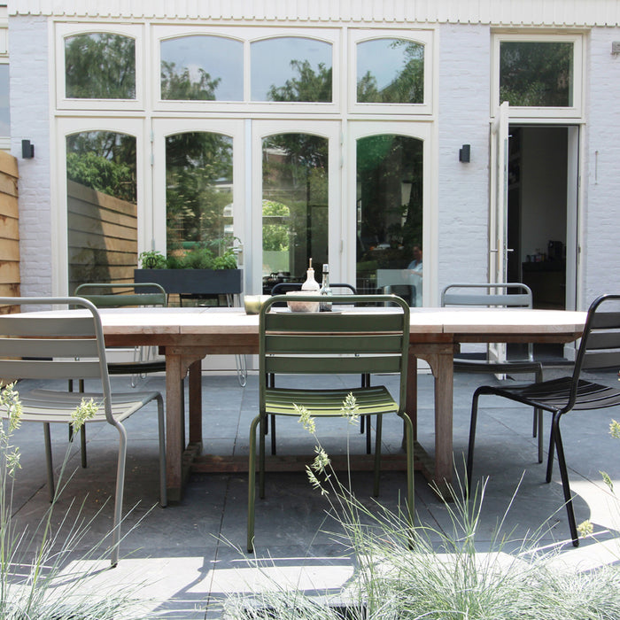 Metalen tuistoel Max XXL muisgrijs