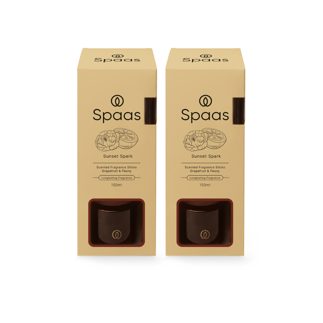 Spaas Iconic Geurstokjes - Sunset Spark - 150ml - 2 stuks