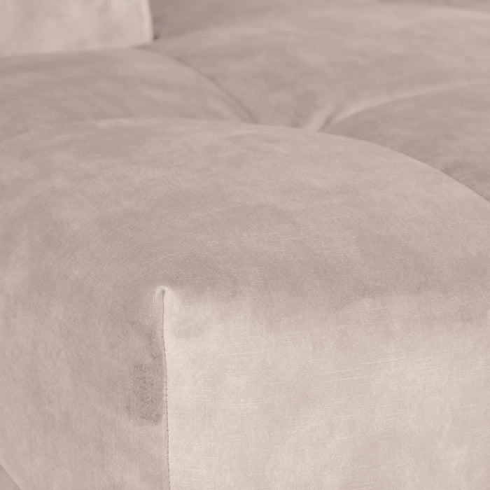 by fonQ Wies 4,5-zits Hoekbank Links - Fluweel - Taupe