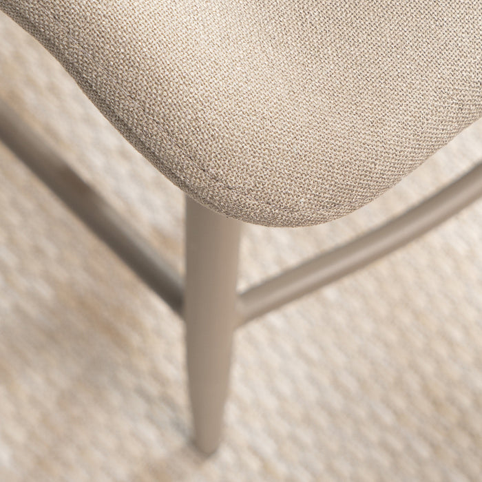 Bronx71 Scandinavische barkruk Jena taupe gerecyclede stof 69 cm