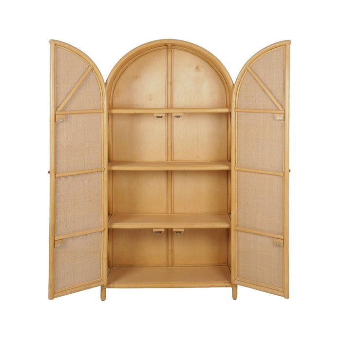 sweeek - Boheemse kinderkast van naturel rotan en vlechtwerk