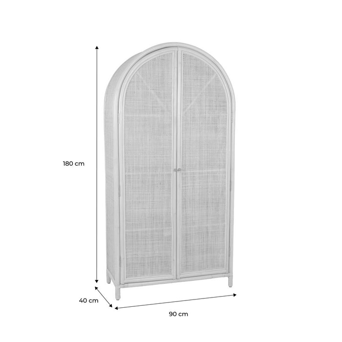sweeek - Boheemse kinderkast van naturel rotan en vlechtwerk