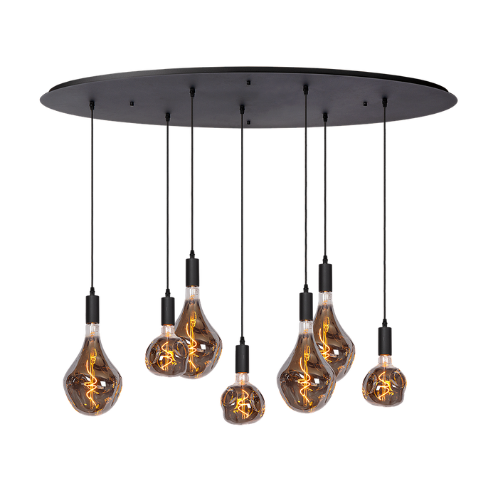 Atmooz Yoki 7 Hanglamp – Zwart – 125x55cm – Neo & Evo – E27