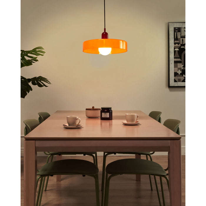 Beliani - PAALA - Hanglamp - Geel - Glas