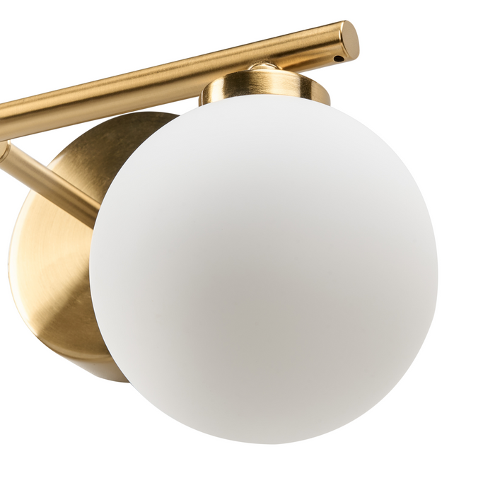 Beliani - GIJOU - Wandlamp met 2 lampen - Messing - Aluminium