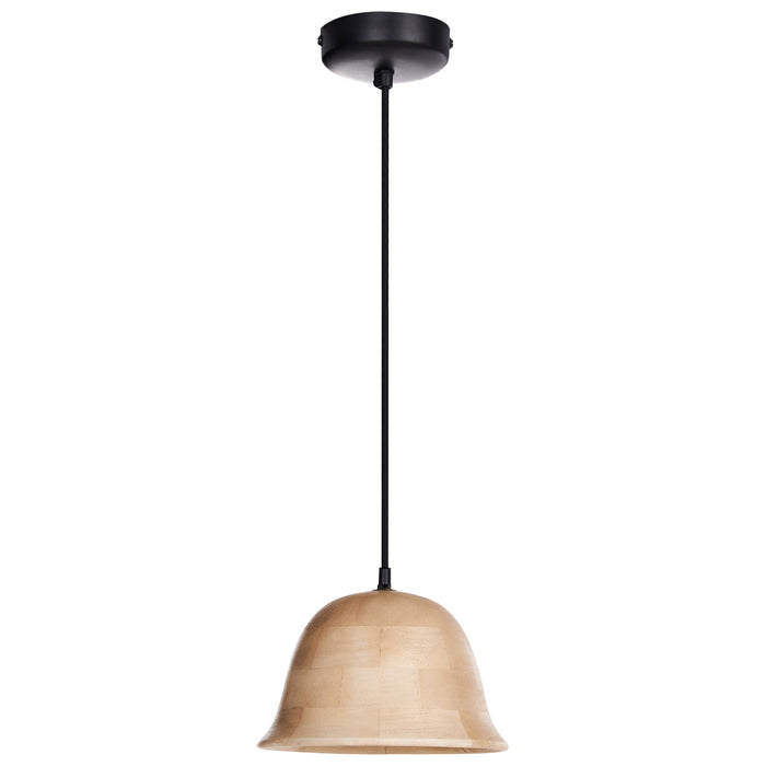 Beliani - GOIKA - Hanglamp - Lichtbruin - Mangohout