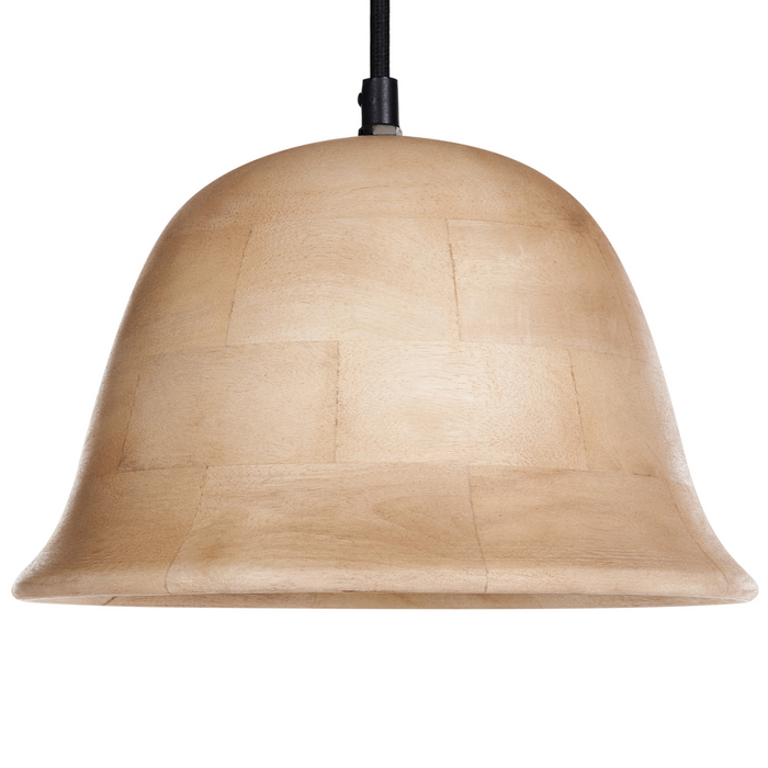 Beliani - GOIKA - Hanglamp - Lichtbruin - Mangohout