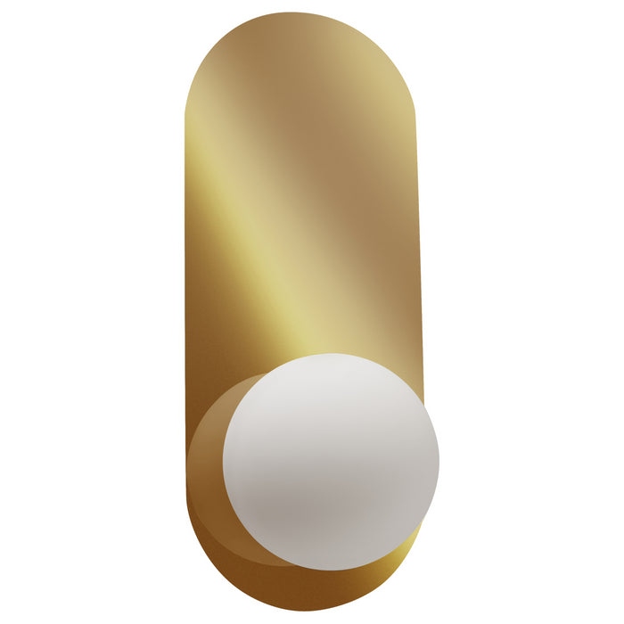 Beliani - LEISI - Wandlampen set van 2 - Goud - Opaalglas