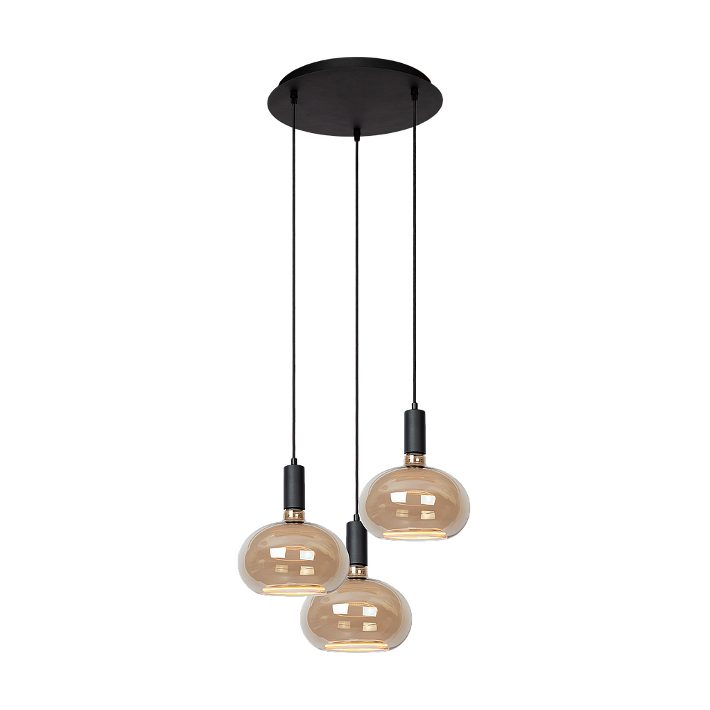 Atmooz Sapa 3 Hanglamp – Zwart – Ø34x130cm – 3x Floating LED