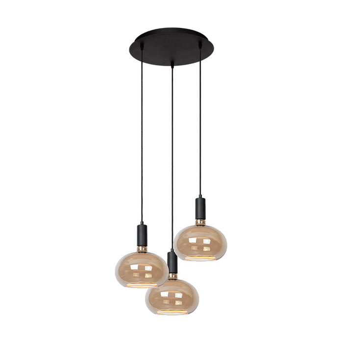 Atmooz Sapa 3 Hanglamp – Zwart – Ø34x130cm – 3x Floating LED