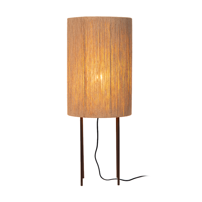 Atmooz Sintra Vloerlamp – Zwart|Jute – Ø30x78cm – E27