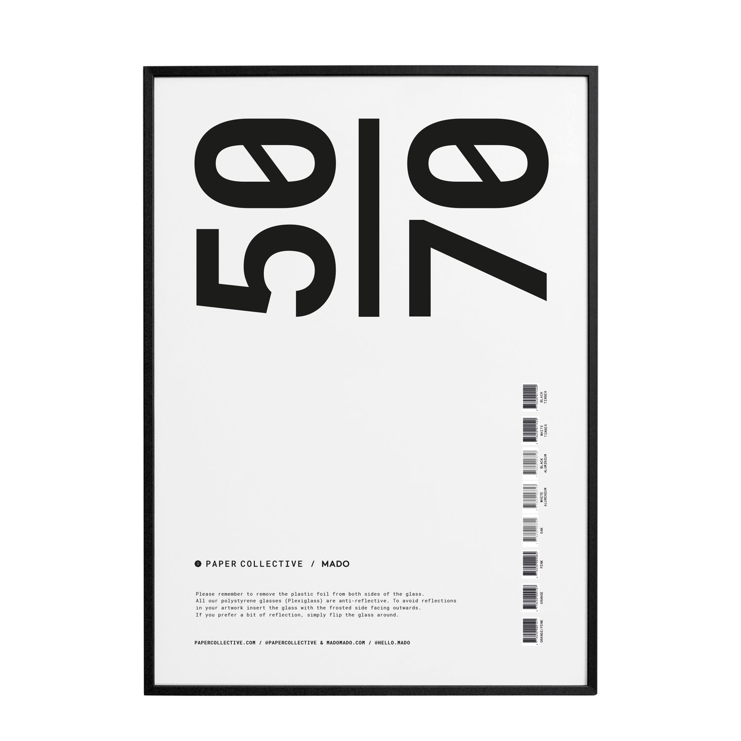 Paper Collective Frame Lijst 50 x 70 cm - Black Pine