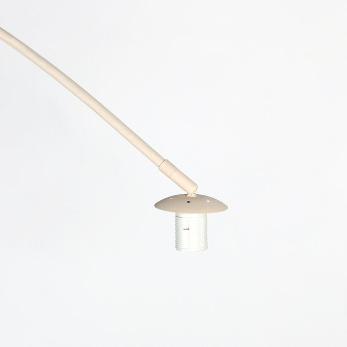 Steinhauer Booglamp Sparkled Light Crème  incl. Bamboe Kap Ø 60cm