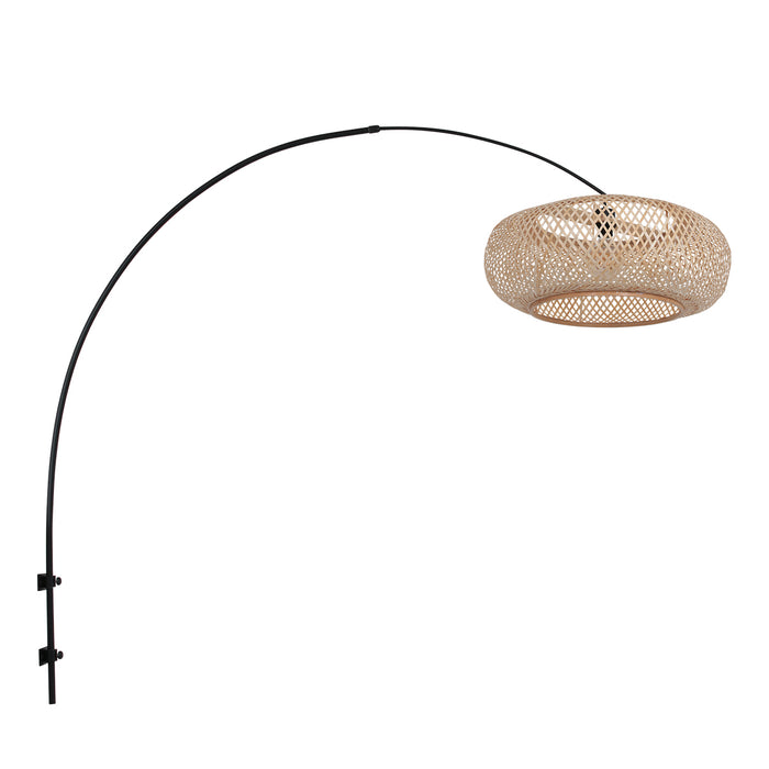 Steinhauer - wandlamp - Sparkled Light - naturel zwart - bamboe