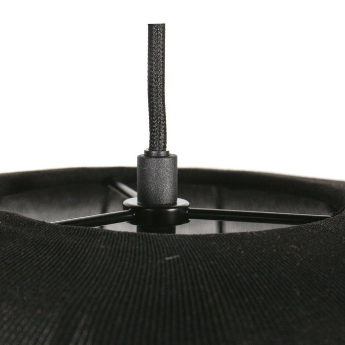 Anne Light & Home Hanglamp Sable Zwart Linnen Ø 55 cm