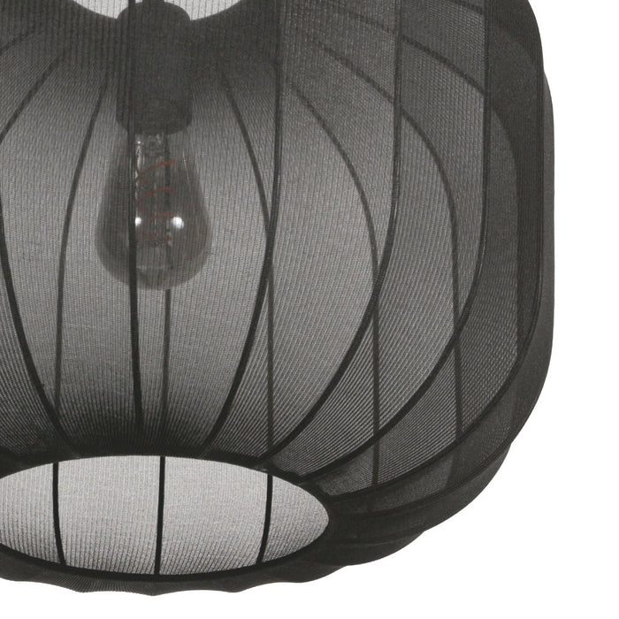Anne Light & Home Hanglamp Sable Zwart Linnen Ø 55 cm