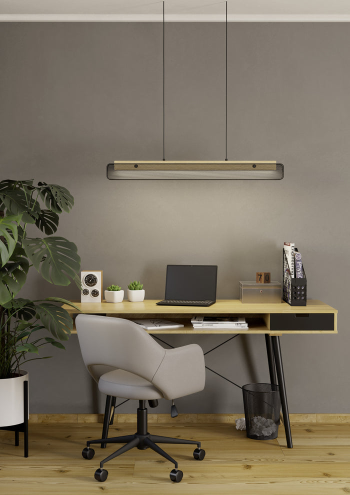 EGLO connect.z Kokomo-Z Hanglamp - 99 cm - Zwart|Bruin|Wit - RGB