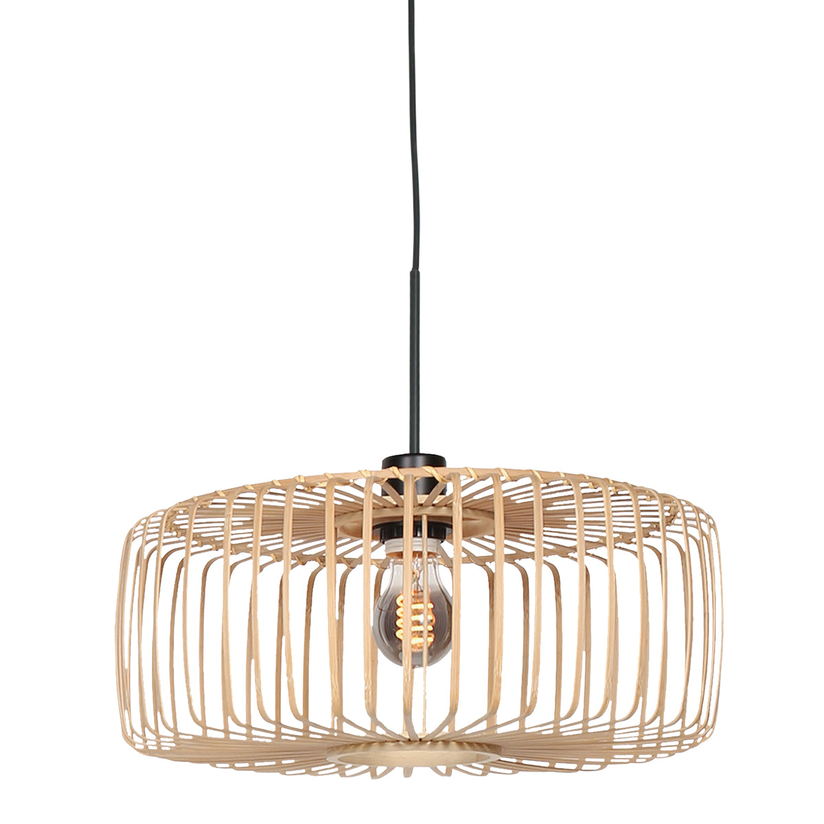 Steinhauer - hanglamp - Sparkled Light - naturel - bamboe metaal -