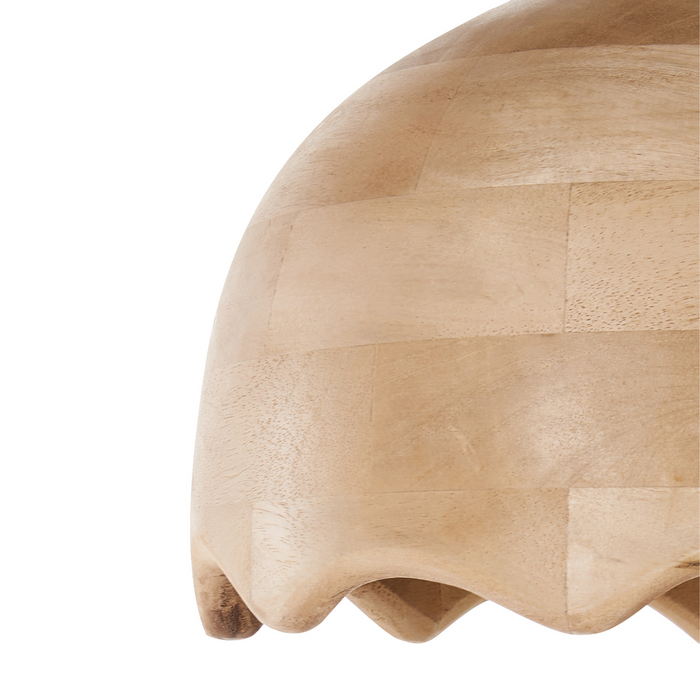 Beliani - GOMATI - Hanglamp - Lichtbruin - Mangohout